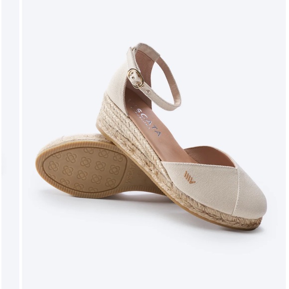 Viscata Barcelona Shoes - Viscata  Barcelona Formiga Canvas Espadrille Wedges size 38